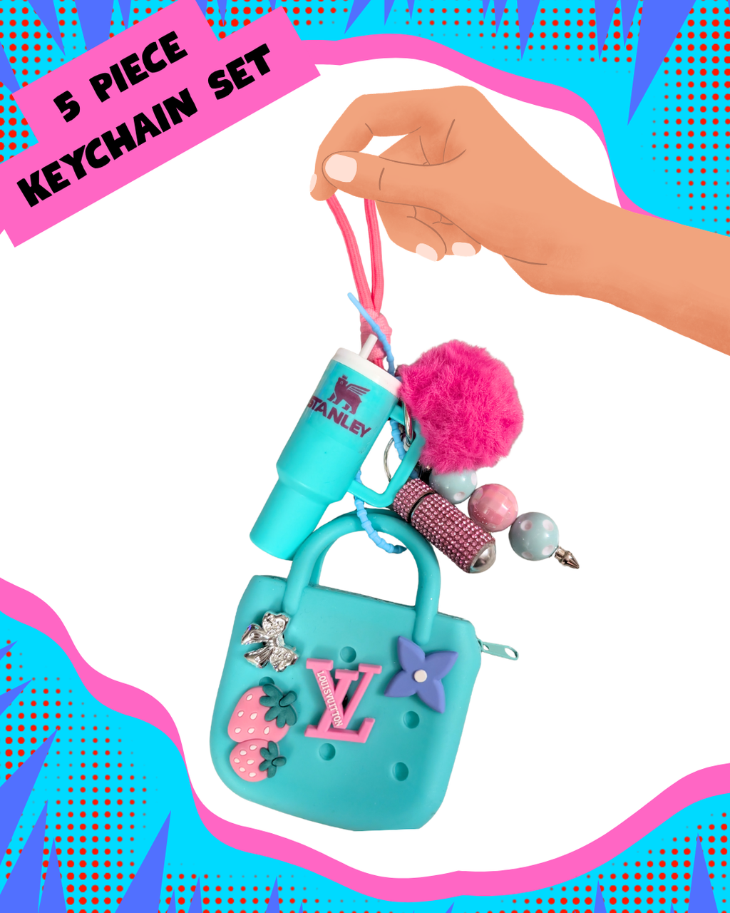 5 Piece Ultimate Keychain Set