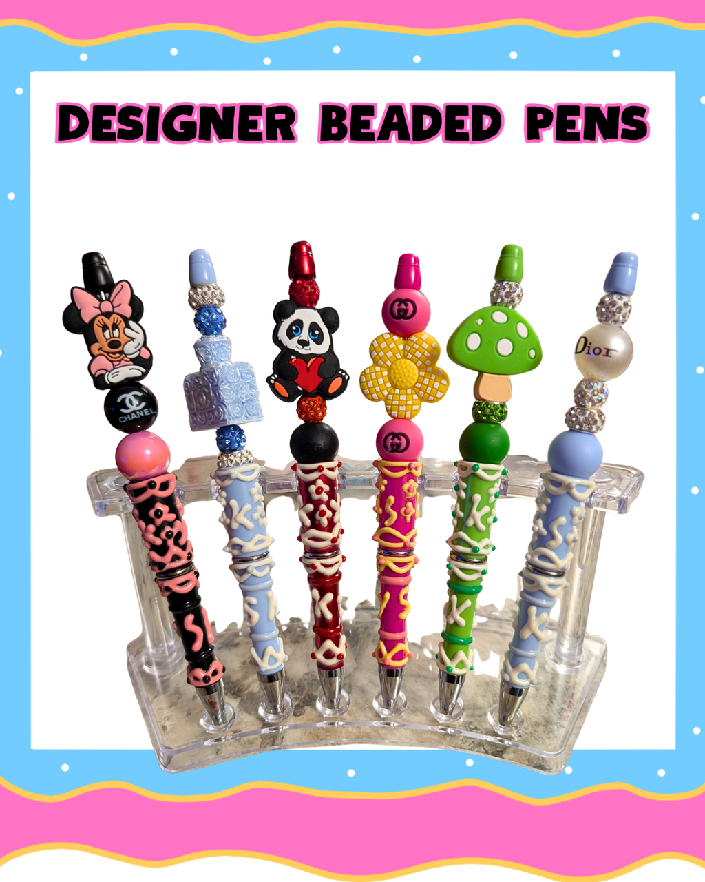 Designer Beaded Pens