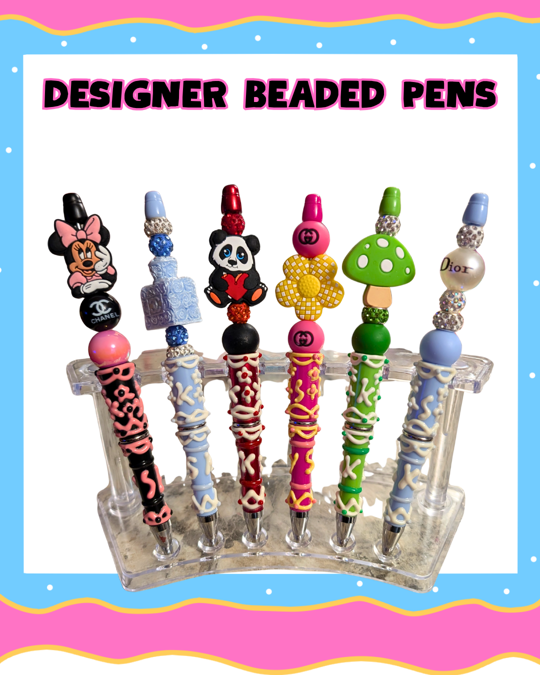 Designer Beaded Pens