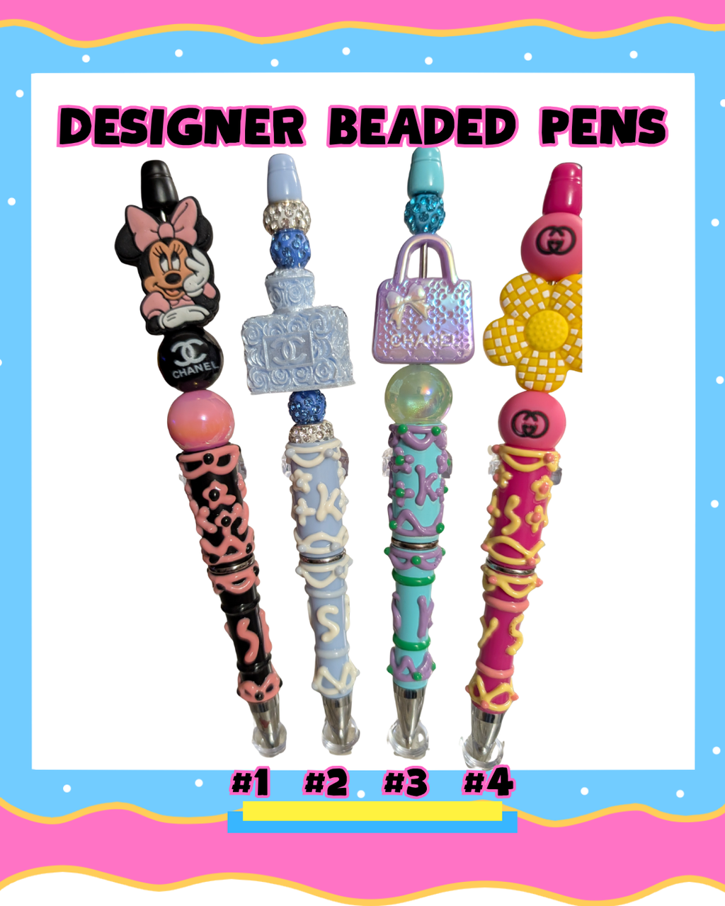 Designer Beaded Pens