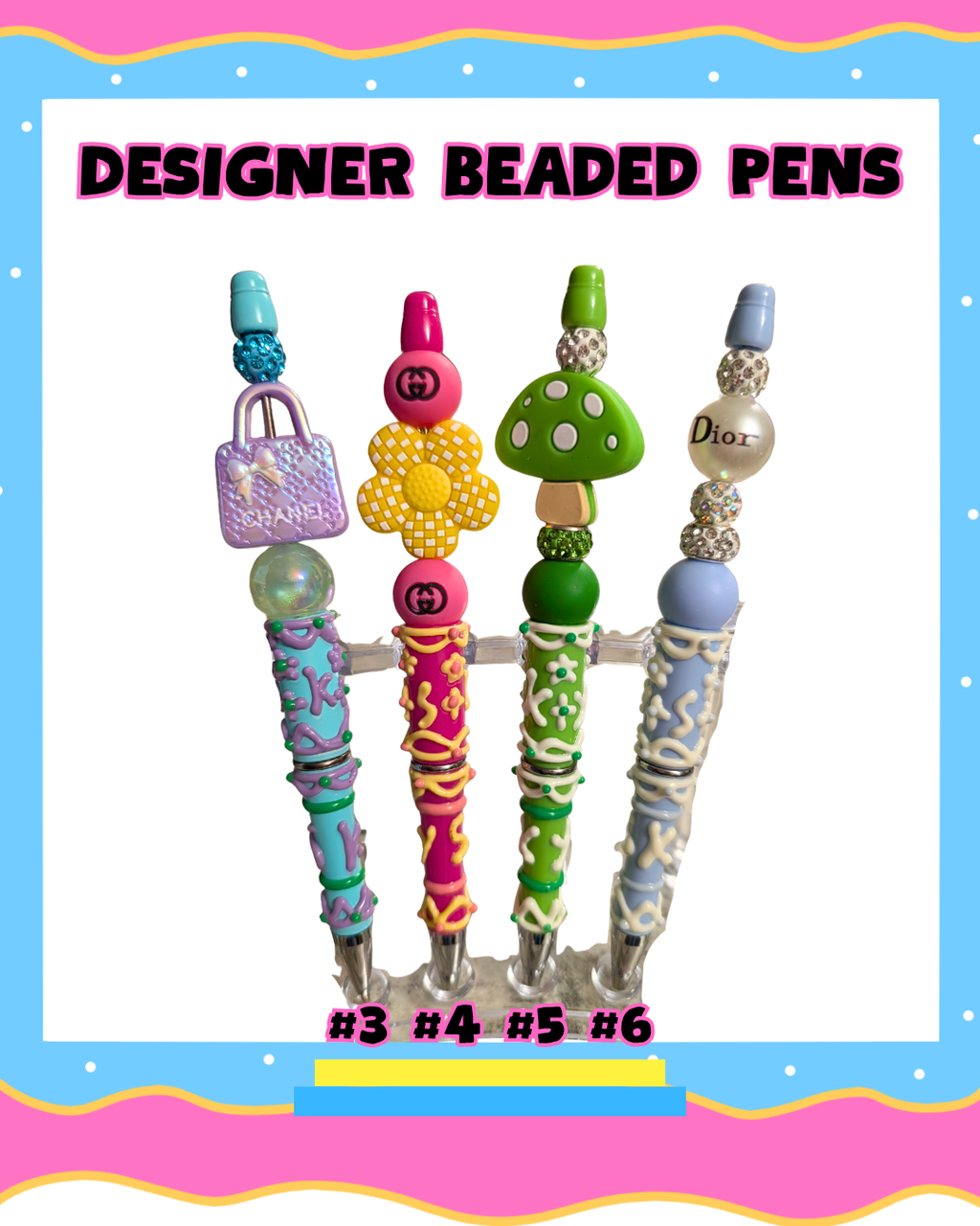 Designer Beaded Pens