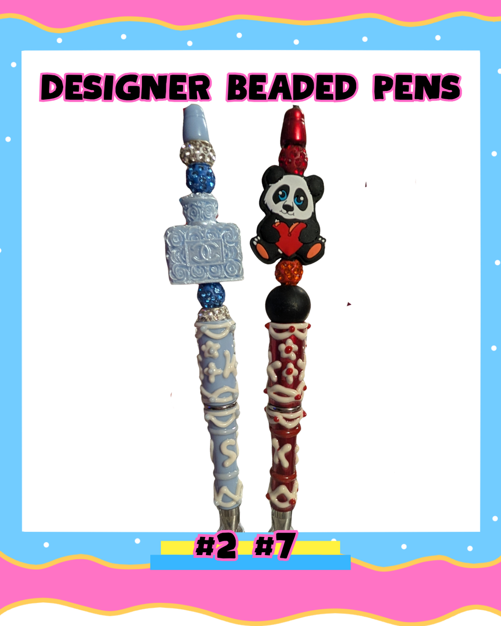 Designer Beaded Pens