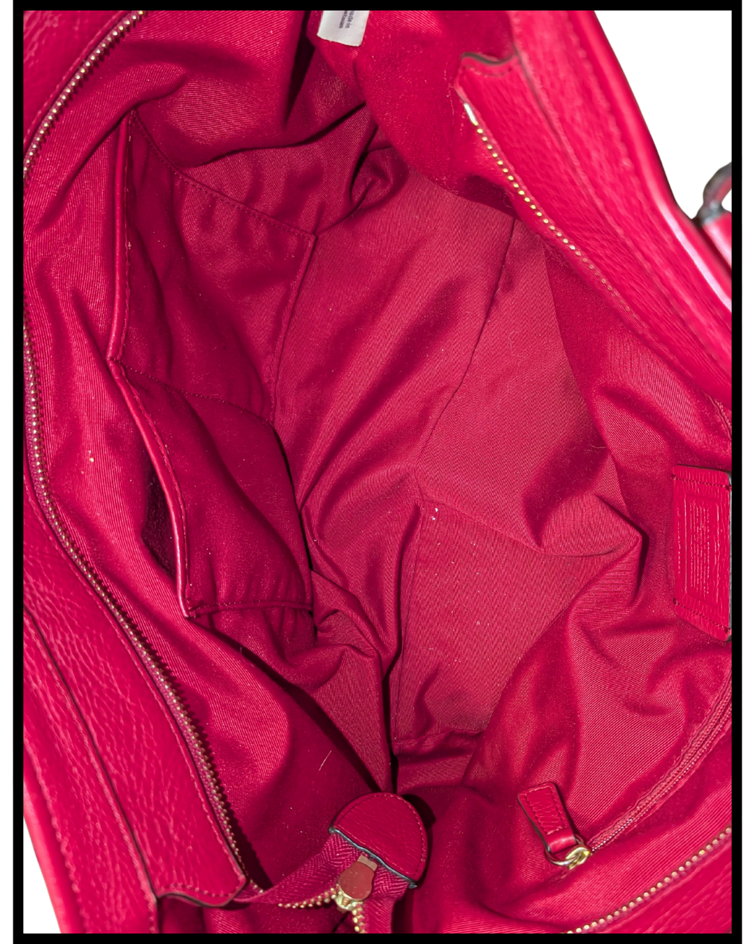 Vintage Coach 33961 Chicago Ellis Tote – Red Pebbled Leather