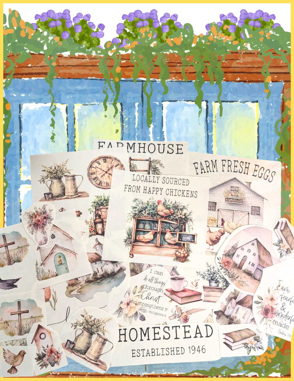 25 Homestead DTF Stickers Lot