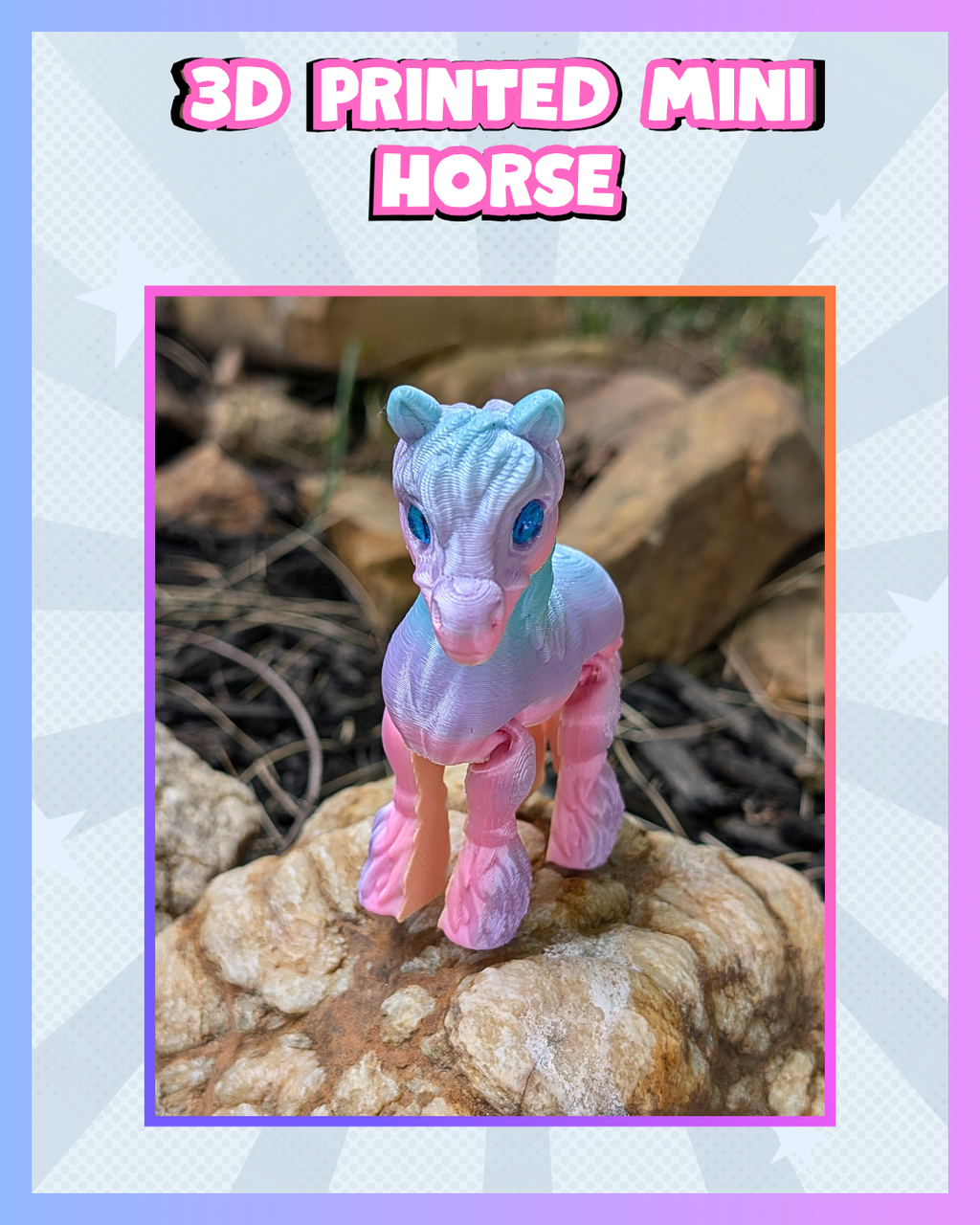 3D Printed Flexi Mini Horse