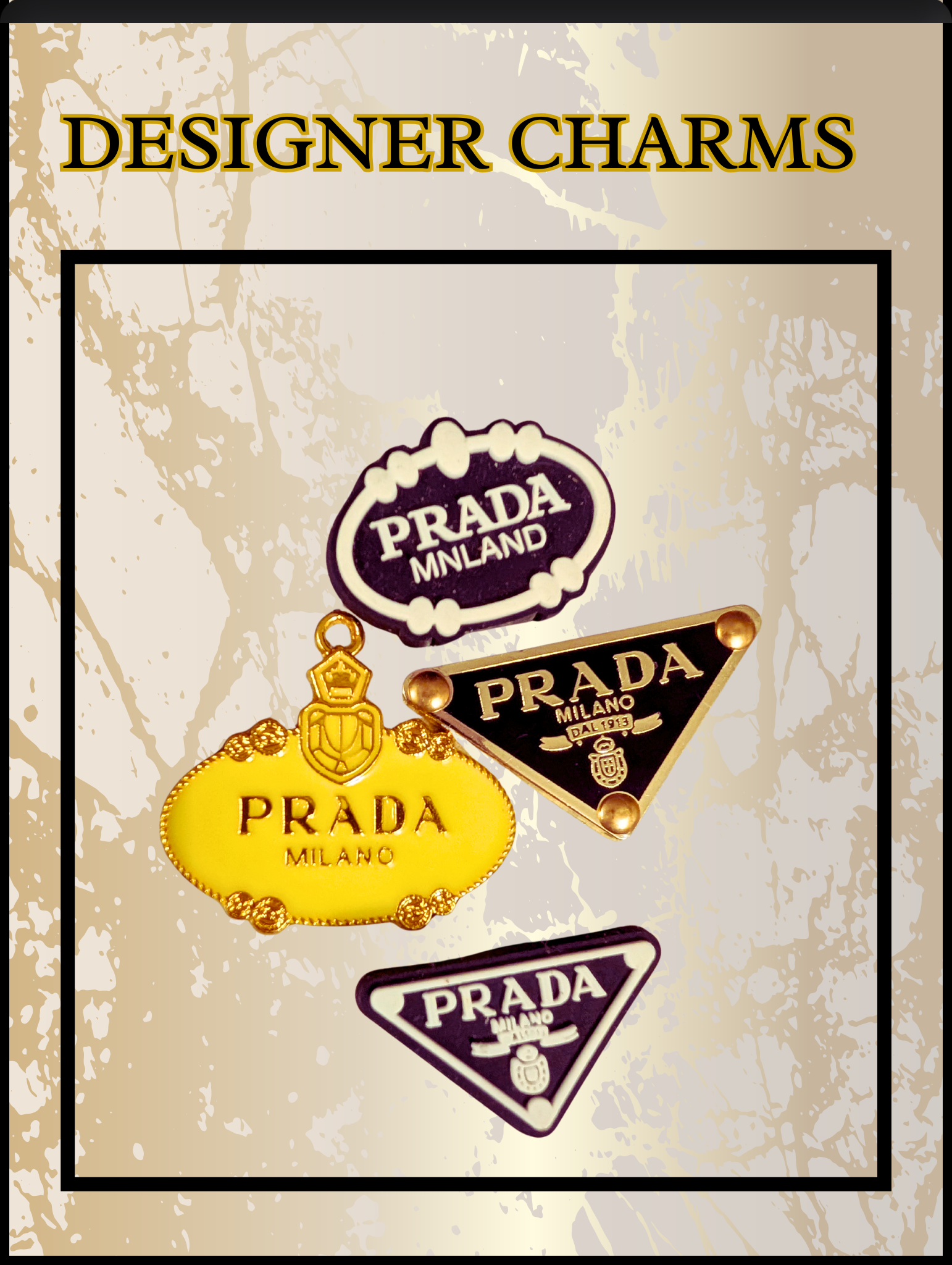 Designer‑Inspired Charms – 4‑Piece Set