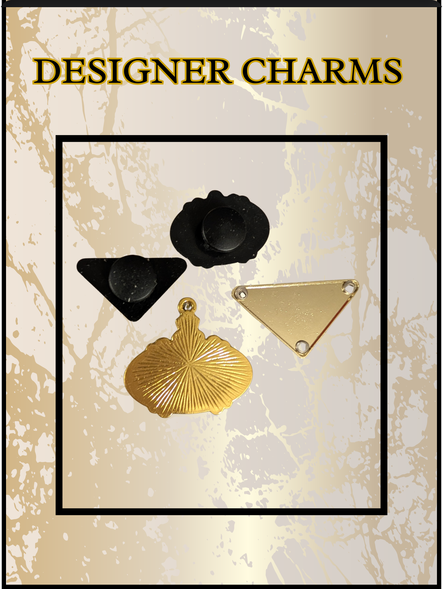 Designer‑Inspired Charms – 4‑Piece Set