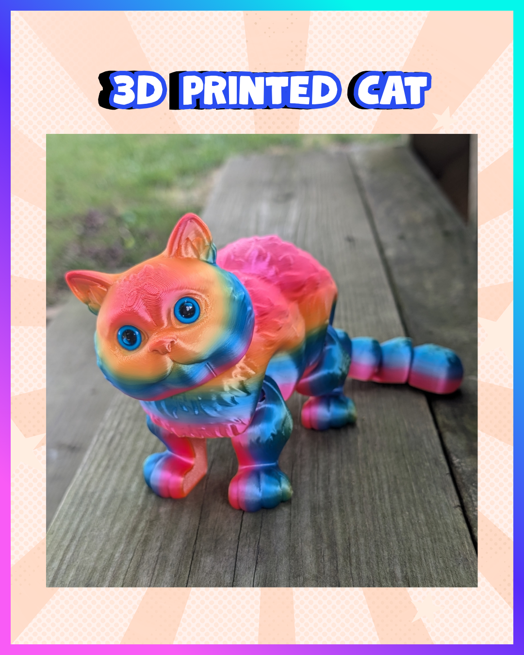 Big size 3d printed cat
