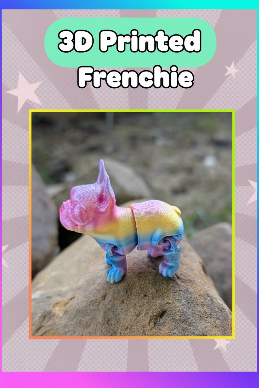 3D Printed French Bulldog Flexi