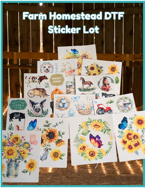 25 Homestead DTF Sticker Sheets Lot