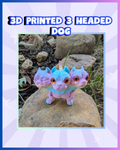 3D Printed 3-Headed Dog Fidget Toy