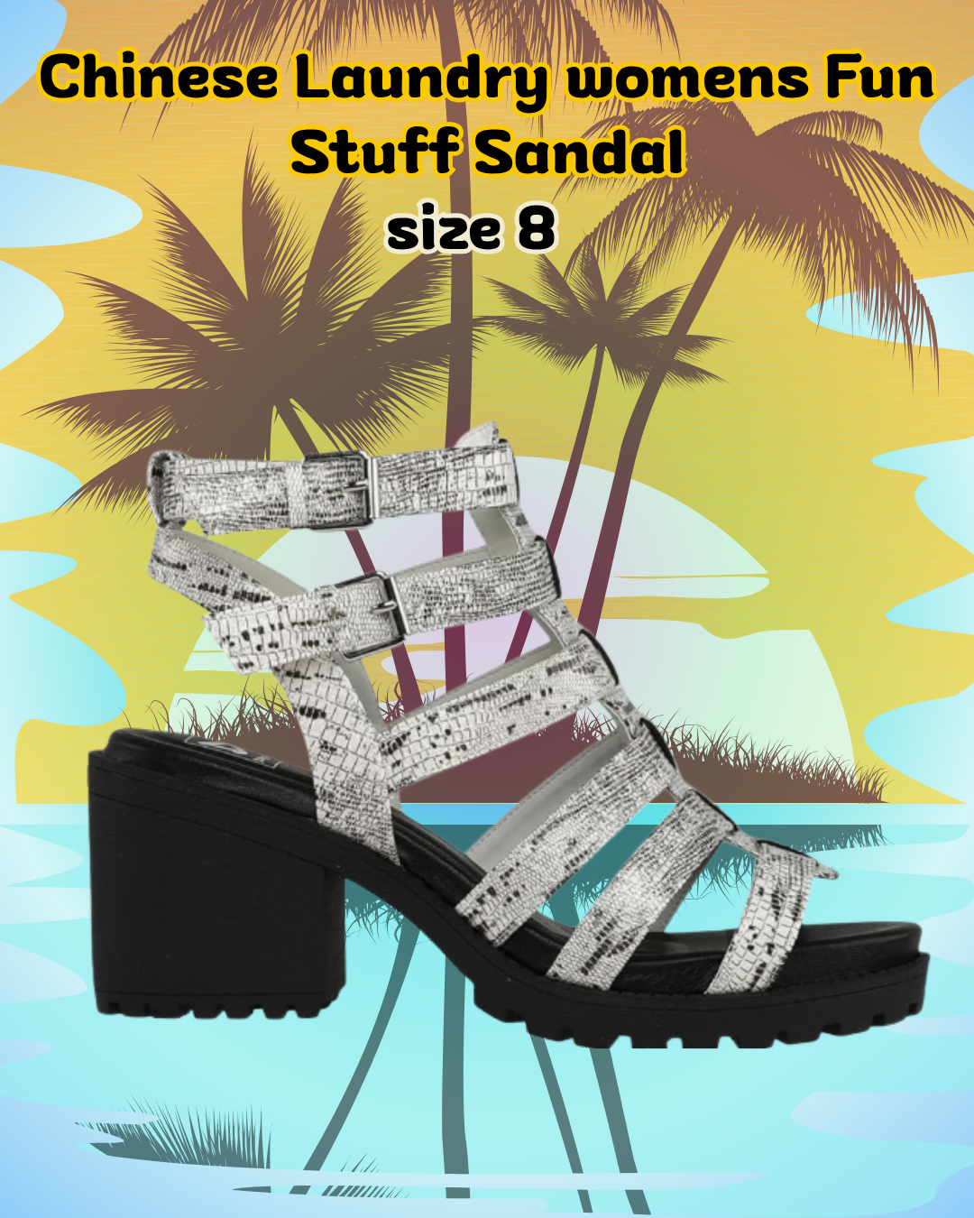 Women's Chinese Laundry Fun Stuff Sandal – Size 8, New in Box