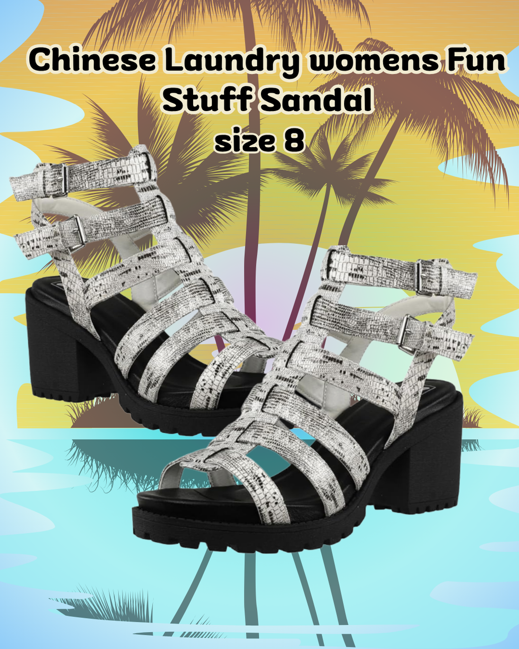 Women's Chinese Laundry Fun Stuff Sandal – Size 8, New in Box