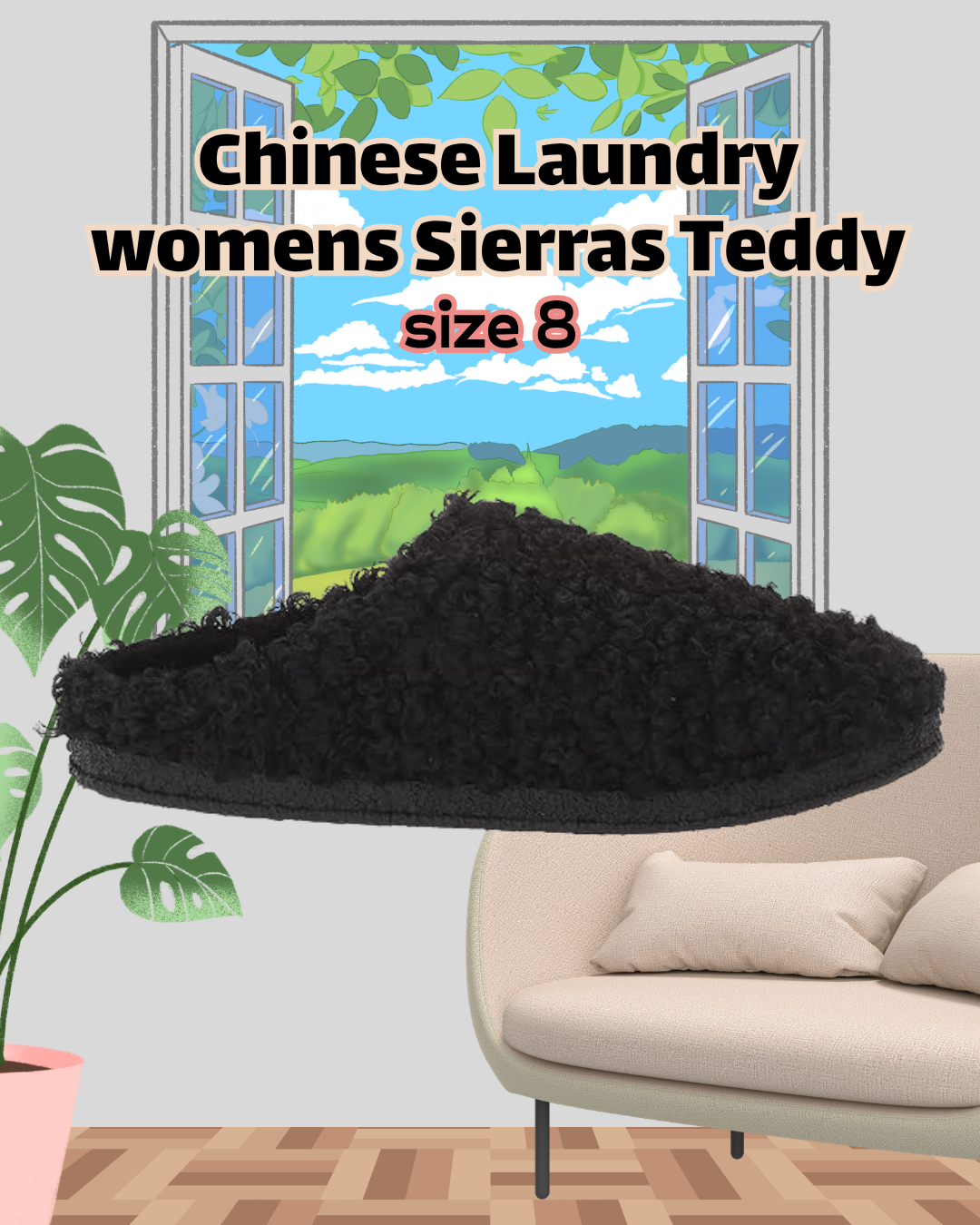 Women's Chinese Laundry Sierras Teddy Slipper – Size 8, New in Box