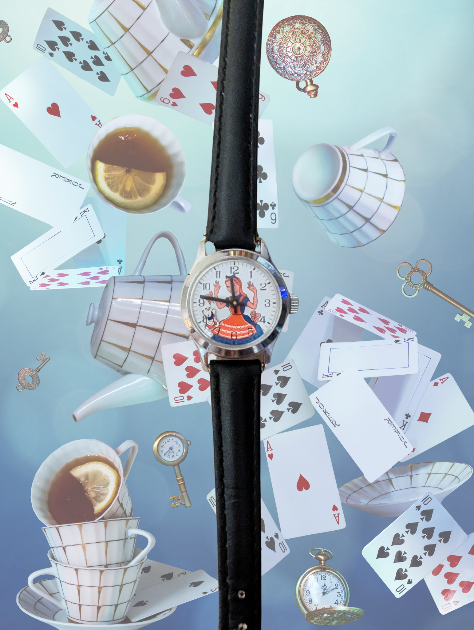 Rare 1950's Alice in Wonderland U.S. Time Watch – Collector’s Edition