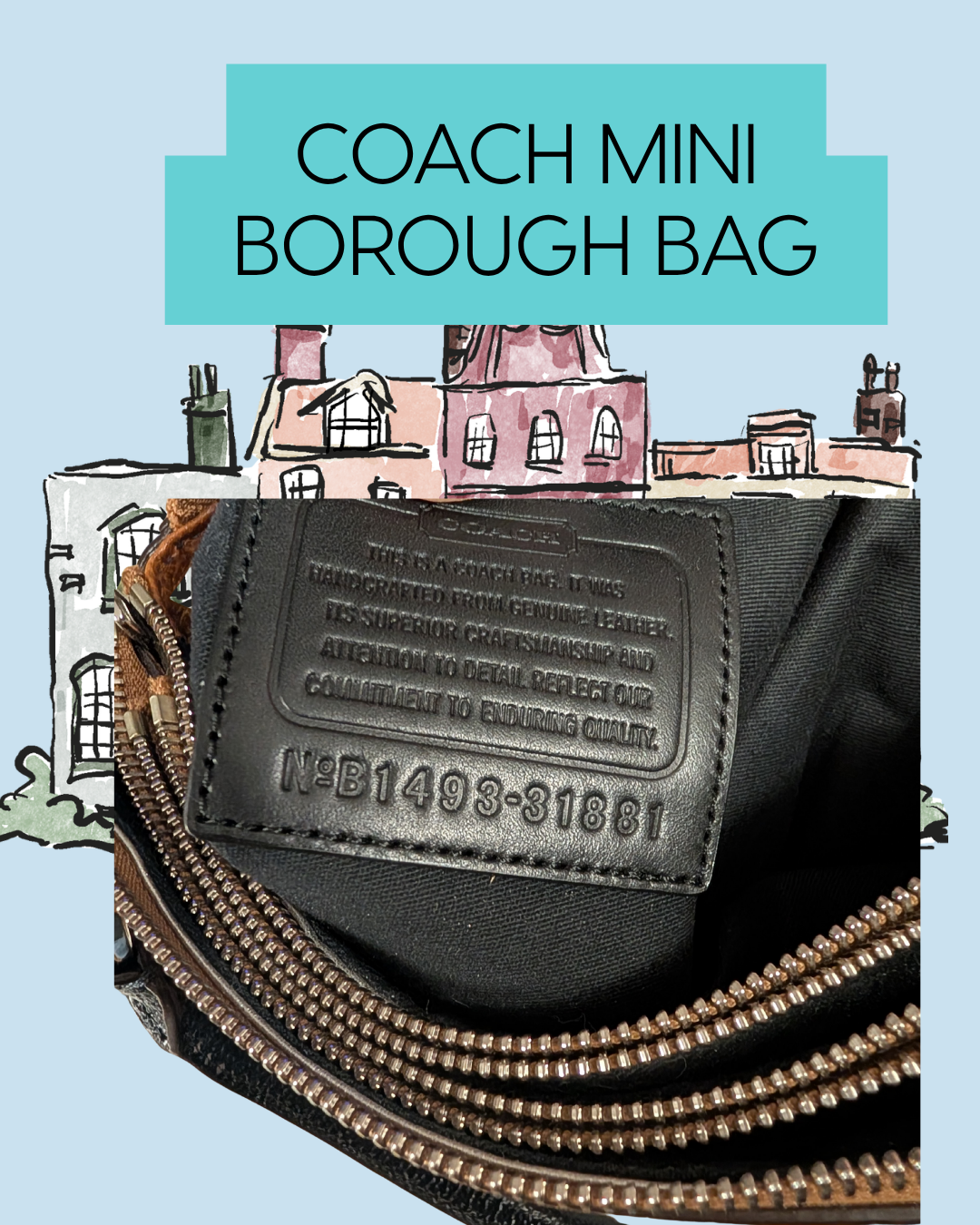 Authentic Coach Mini Borough Bag (Pre-Owned)