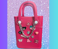 Bogg Inspired Eva Tote with Designer Charms