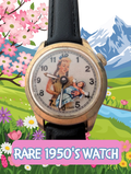 1950s U.S. Time Girl Rocking Baby Watch