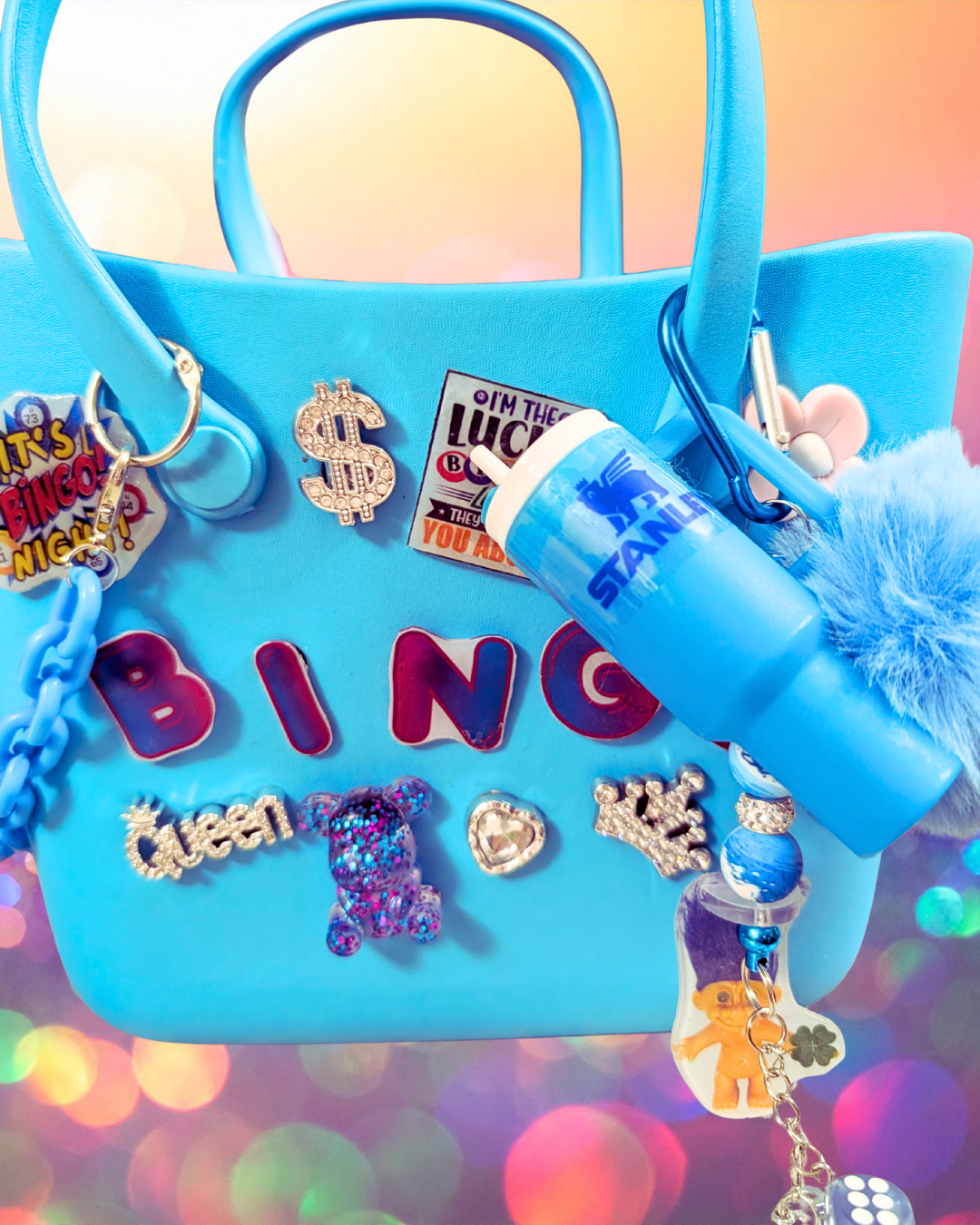 Handmade EVA Bingo Bag – Blue Edition