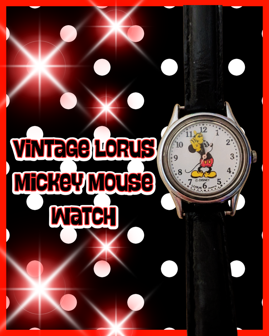 Vintage Lorus Mickey Mouse Watch – Classic Disney Collectible