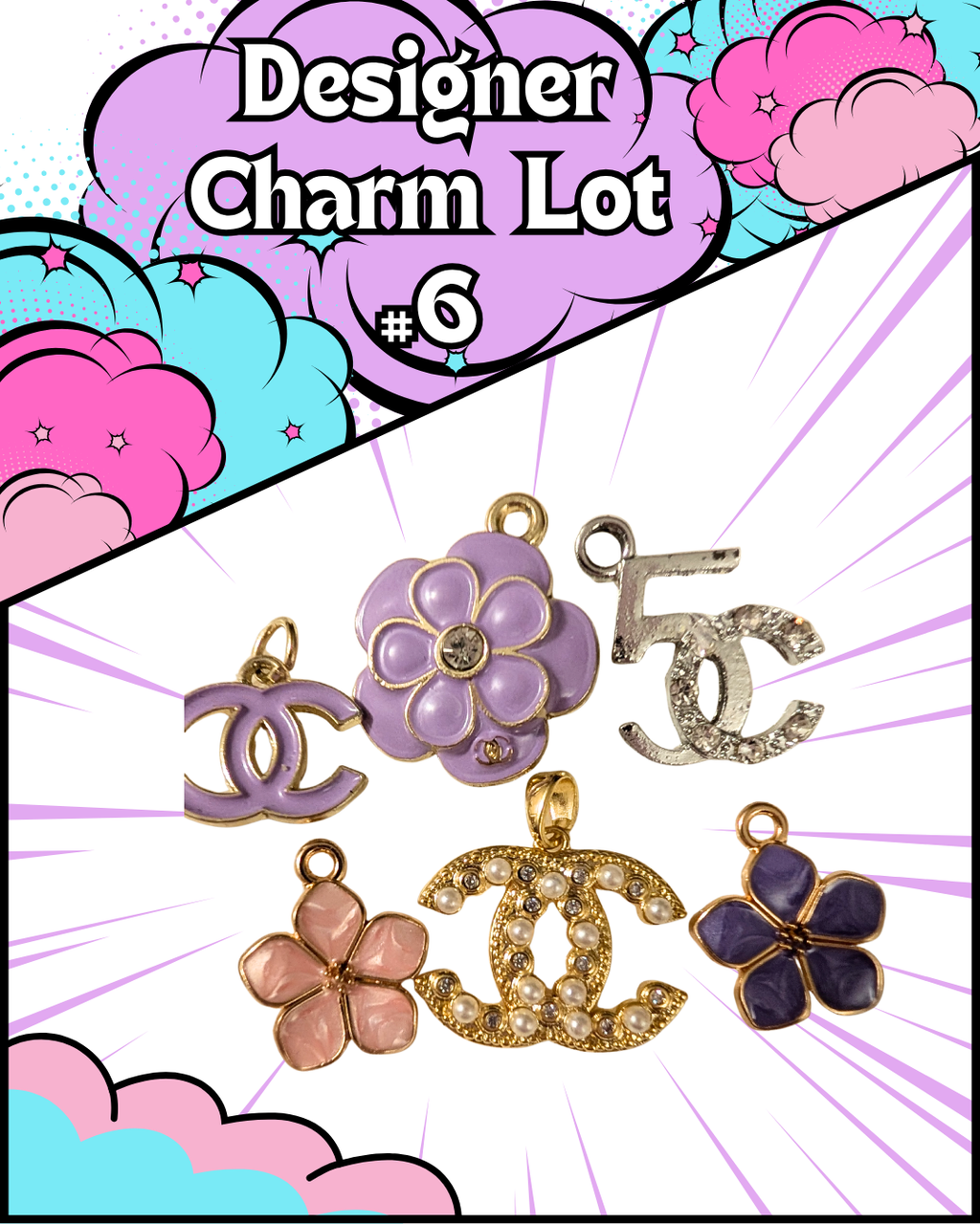 Designer Charm Lot – Set of 6 (New)