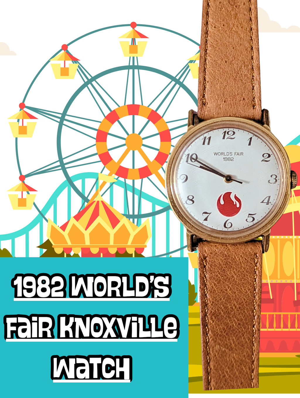 Rare 1982 World's Fair Timex Marlin Watch