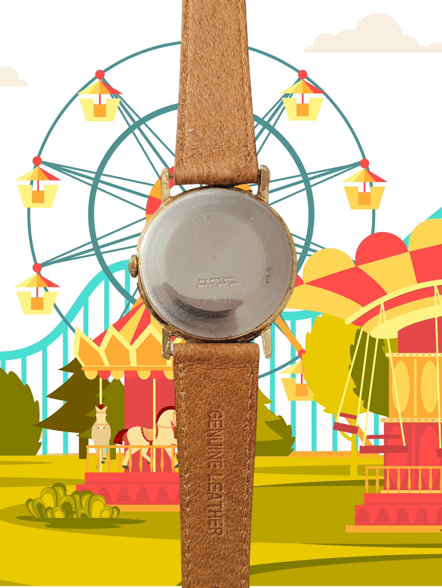 Rare 1982 World's Fair Timex Marlin Watch Mechanical