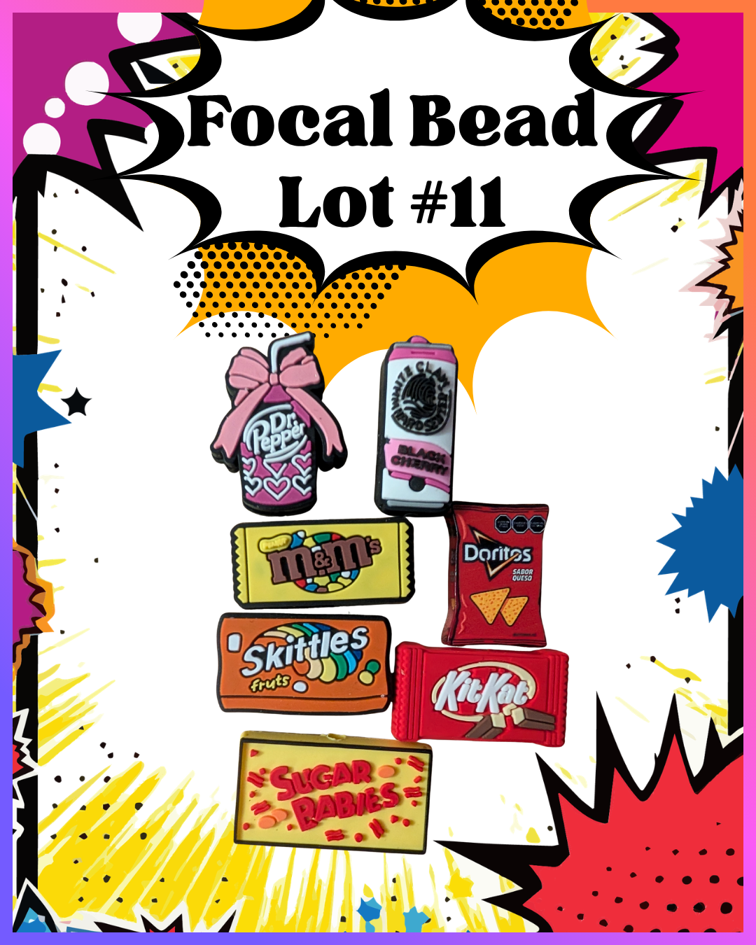 Focal Bead Lot #11 – Candy & Snack Beads (New)