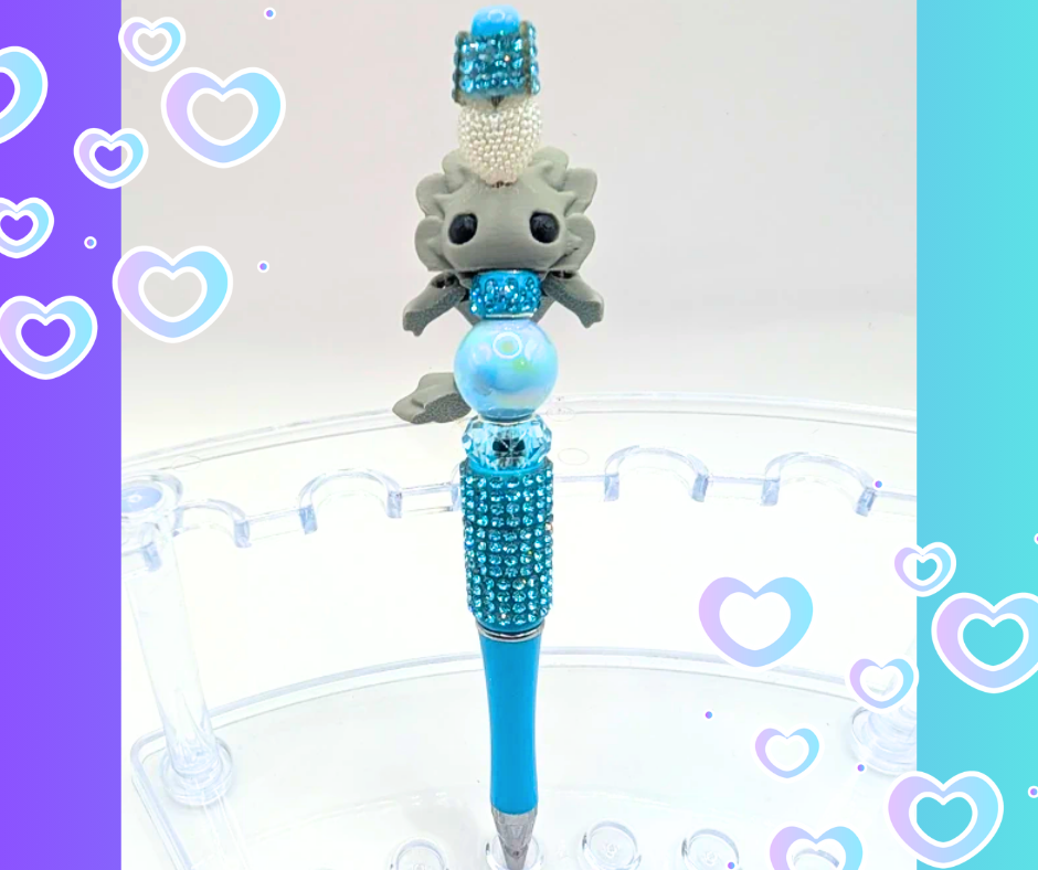 Beaded  Axolotl Pen