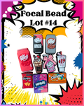 Focal Bead Lot #14 – Dr. Pepper & Candy Bar Beads (New)