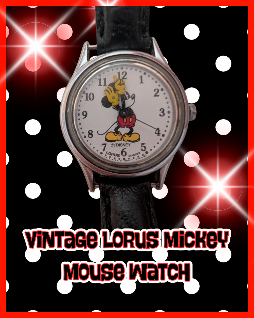 Vintage Lorus Mickey Mouse Watch – Classic Disney Collectible