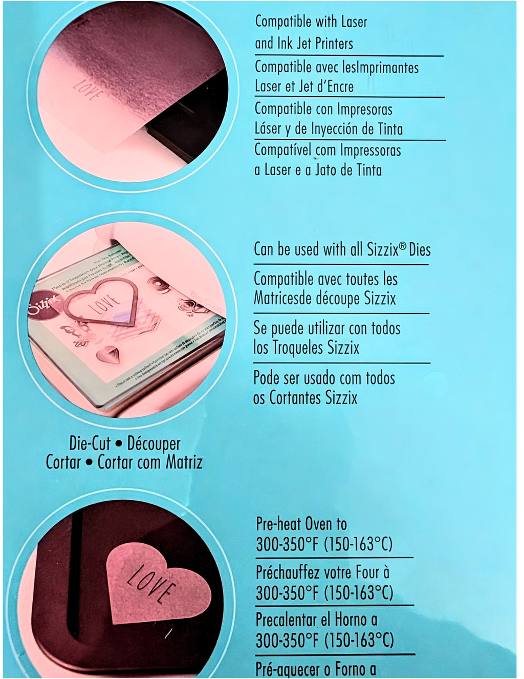 Sizzix Printable Shrink Plastic Sheets – 10 Sheets