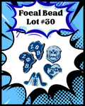 Zeta Omega Beta Focal Bead and Jibbitz Lot #30