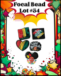 Black History Focal Bead Lot #34
