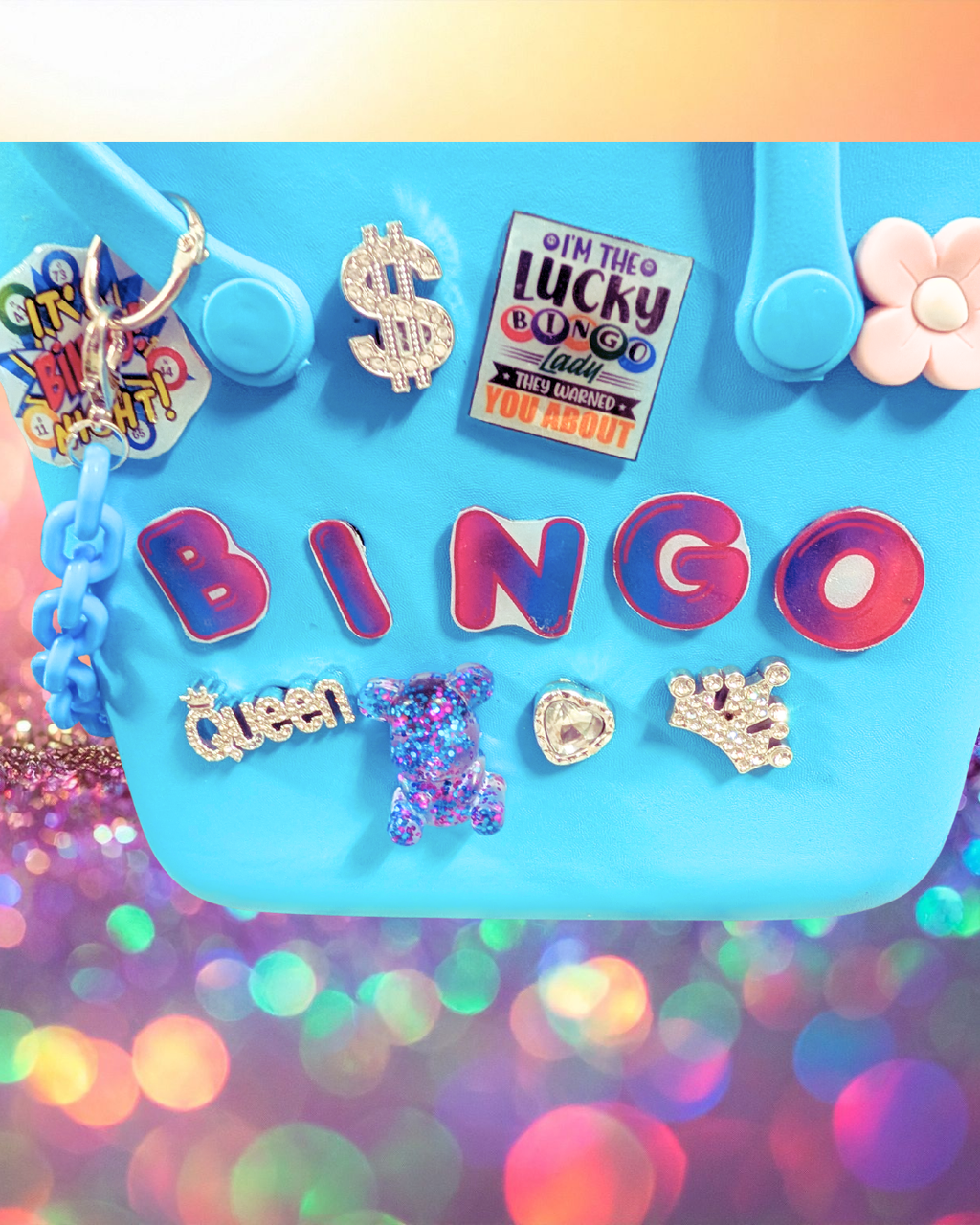 Handmade EVA Bingo Bag – Blue Edition