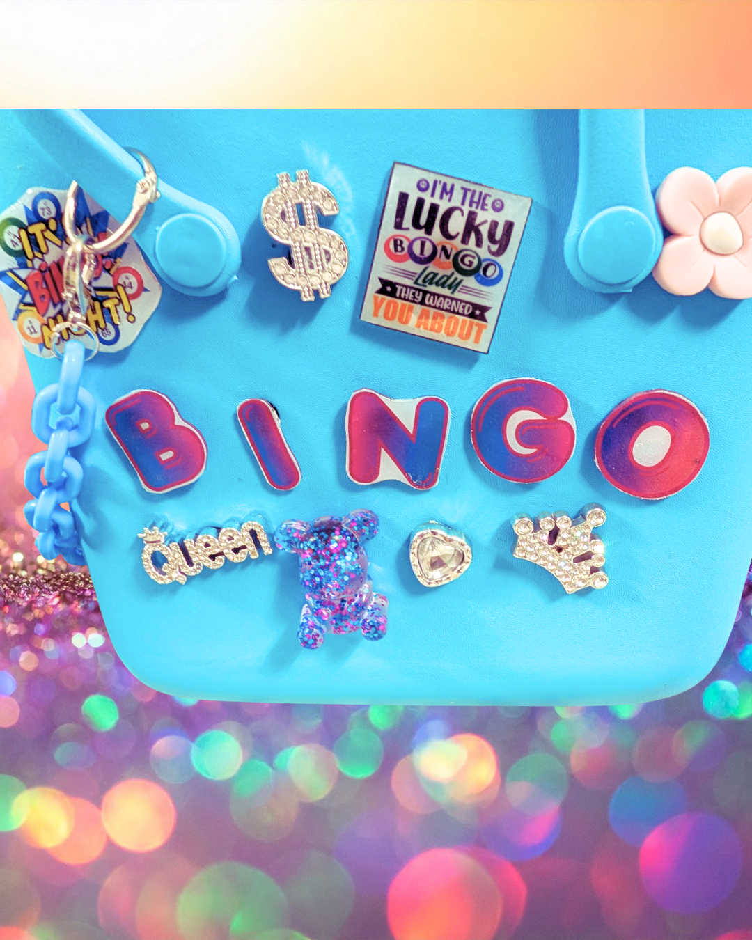 Handmade EVA Bingo Bag – Blue Edition