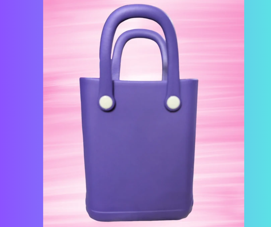 Bogg style Eva bag/ purse with Designer charms