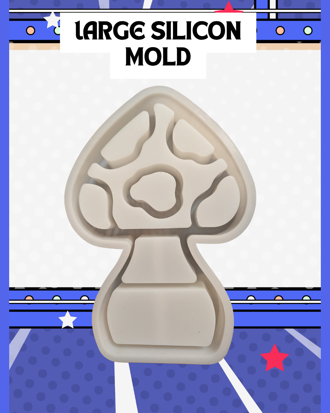 Large Silicone Mushroom Shelf Mold