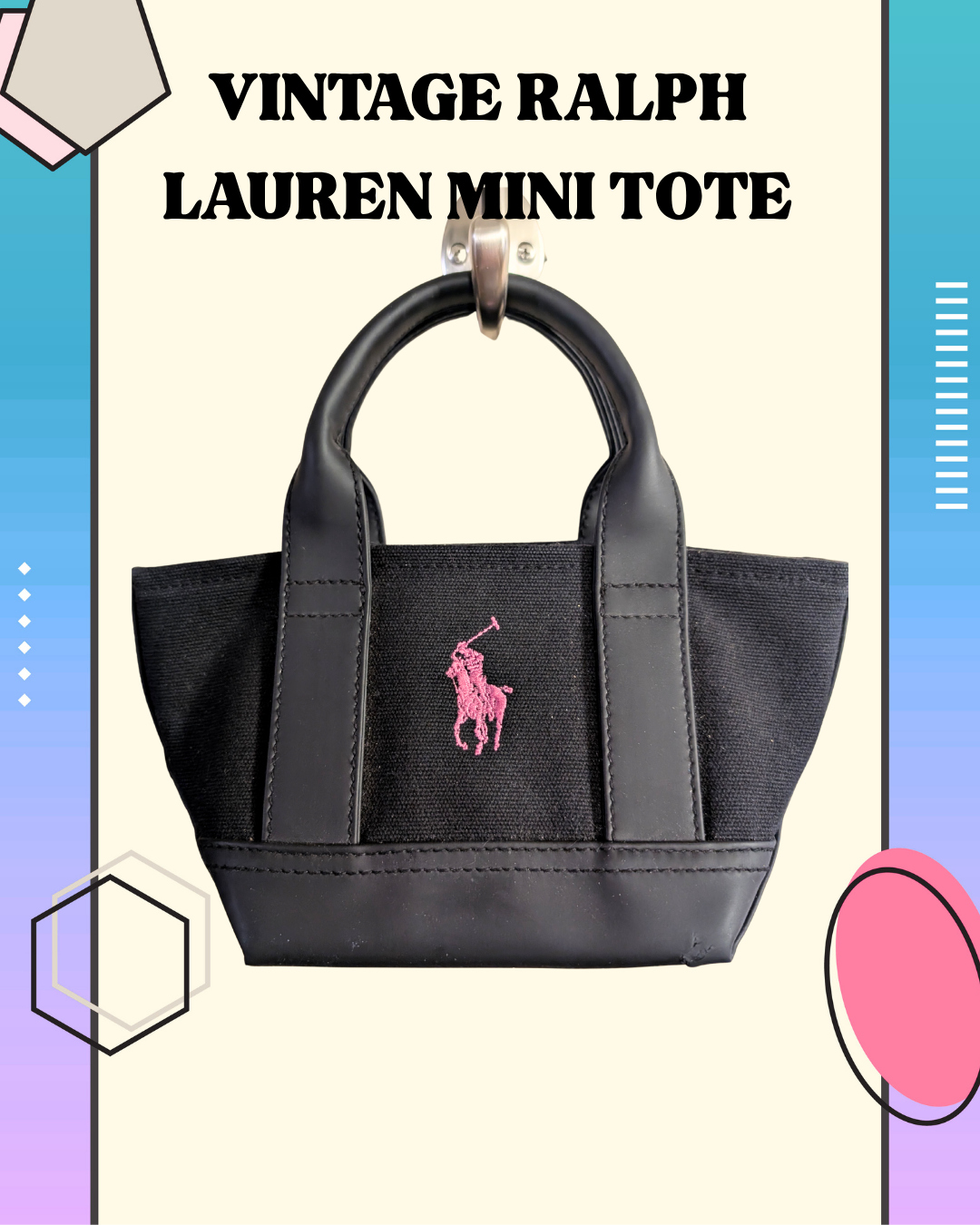 Authentic Vintage Ralph Lauren Mini Tote (Pre-Owned)