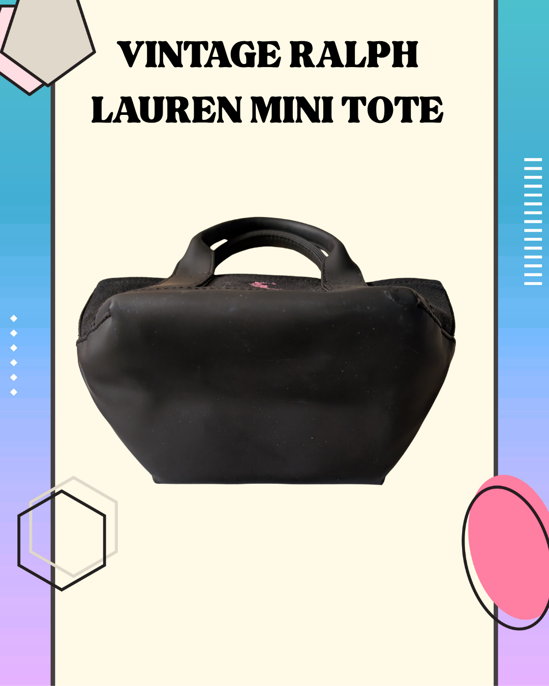 Authentic Vintage Ralph Lauren Mini Tote (Pre-Owned)