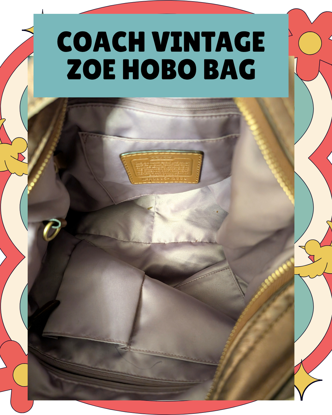 Authentic Coach Vintage Zoe Hobo Bag (Pre-Owned)