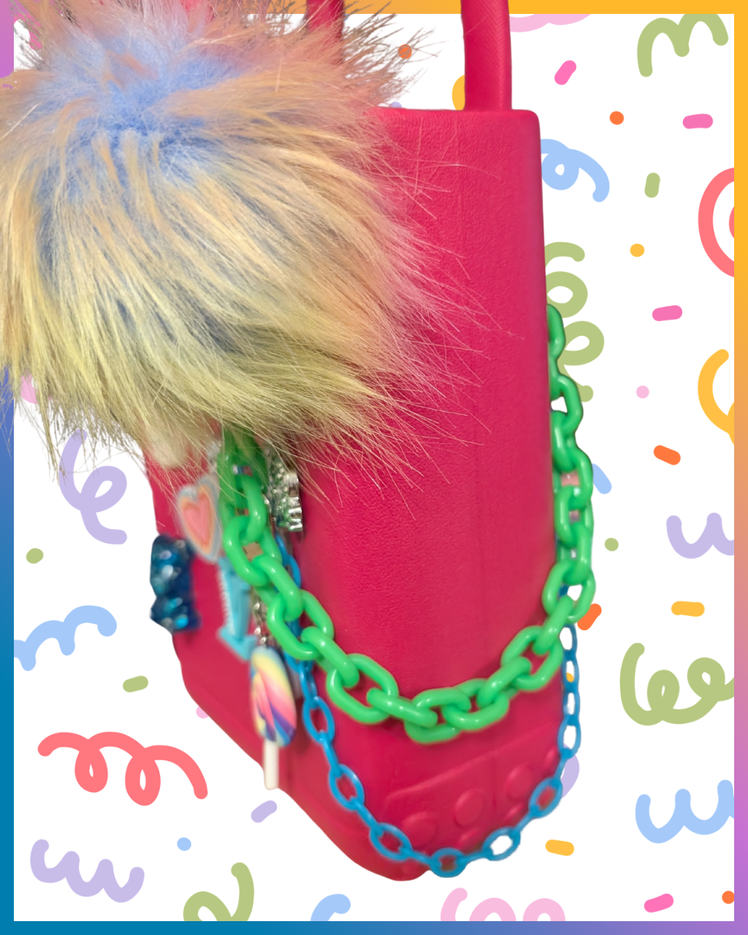 Happy Birthday Eva Bag with Custom Charms