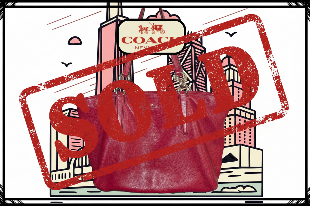 Vintage Coach 33961 Chicago Ellis Tote – Red Pebbled Leather
