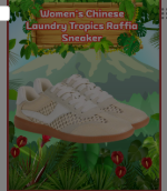 Women's Chinese Laundry Tropics Raffia Sneaker – Size 8, New in Box