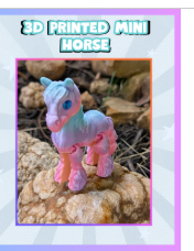 3D Printed Flexi Mini Horse