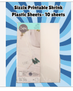 Sizzix Printable Shrink Plastic Sheets 10 sheets