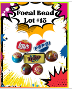 Focal Bead Lot #13 – Lay's, Pepsi & Snack Brand Beads (New)