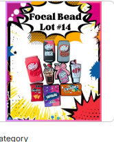 Focal Bead Lot #14 – Dr. Pepper & Candy Bar Beads (New)