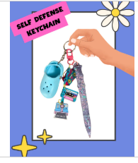 Retro Style Self Defense Keychain Set